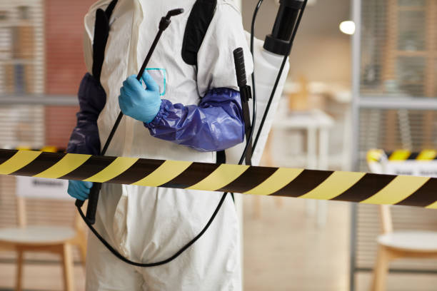 Professional Sewage Cleanup technician working in Bishop, GA